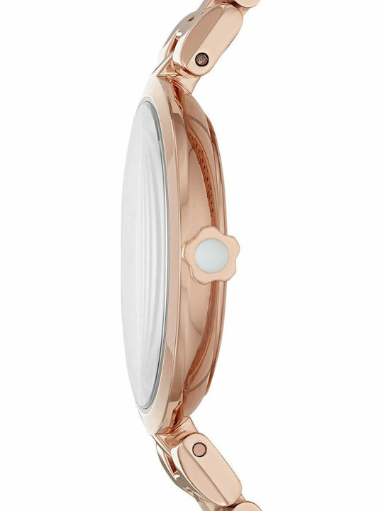Emporio Armani Arianna Γυναικείο Ρολόι 32mm Μπαταρίας με Ροζ Χρυσό Μεταλλικό Μπρασελέ