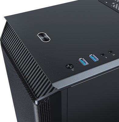 Phanteks Eclipse P300A Mesh Edition Gaming Midi Tower Κουτί Υπολογιστή με Πλαϊνό Παράθυρο Μαύρο