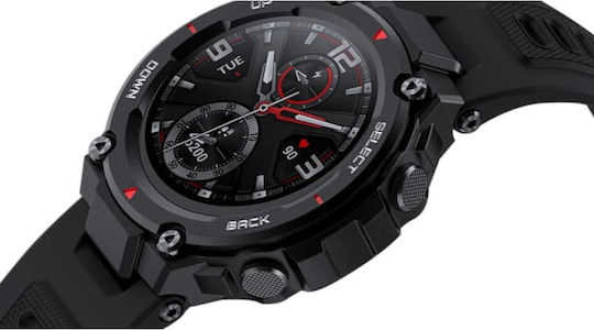 Amazfit T-Rex Smartwatch mit Pulsmesser (Rock Black)
