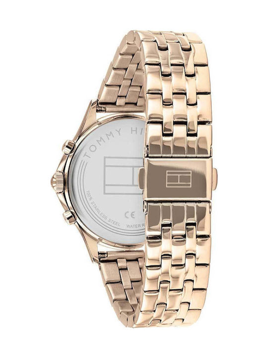 Tommy Hilfiger Whitney Women's Watch with Pink Gold Metal Bracelet