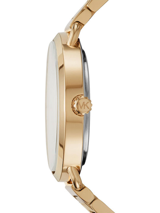 Michael Kors Portia Γυναικείο Ρολόι 36.5mm Χρονογράφος Μπαταρίας με Χρυσό Μεταλλικό Μπρασελέ