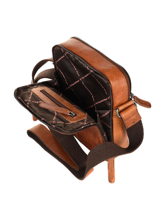 Leather Men's Bag Shoulder / Crossbody Tabac Brown