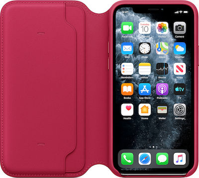 Apple Leather Folio Brieftasche Leder Fuchsie (iPhone 11 Pro) MY1K2ZM/A