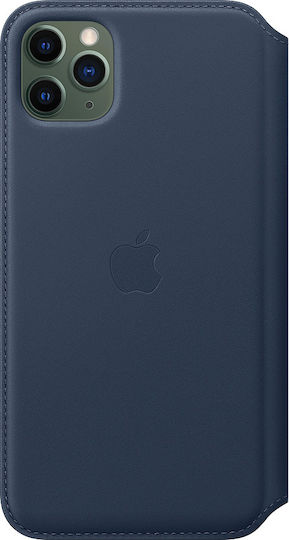 Apple Wallet Leather Blue (iPhone 11 Pro Max)