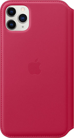 Apple Brieftasche Leder Fuchsie (iPhone 11 Pro Max)