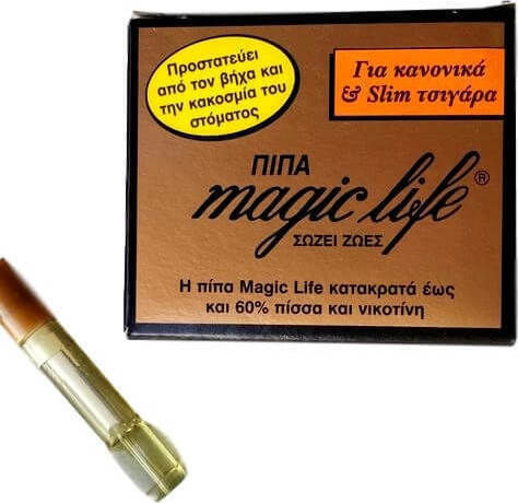 Magic Life Zigarettenpfeifen Slim & Regular 6mm Transparent 12 Stück