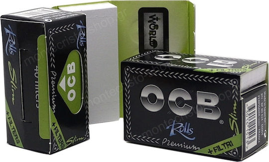 Ocb Premium Ρολό Στριφτού Τσιγάρου Slim με Τζιβάνες 4m 1τμχ