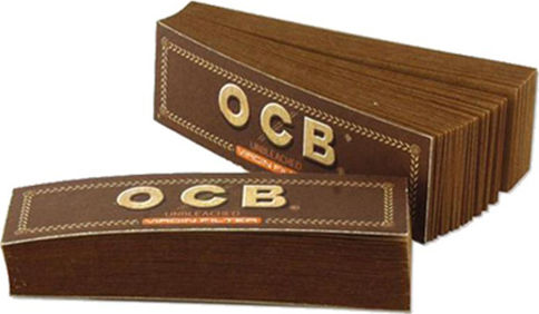 Ocb Τζιβάνες Virgin Unbleached 60mm 1.8cm Καφέ 25 x 50τμχ