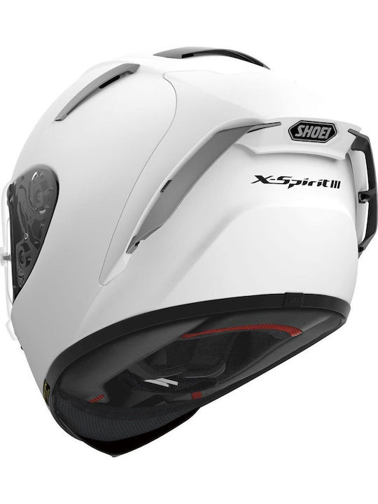 Shoei X-Spirit III White Motorradhelm Volles Gesicht ECE 22.05 1350gr 01XSP3WHITE