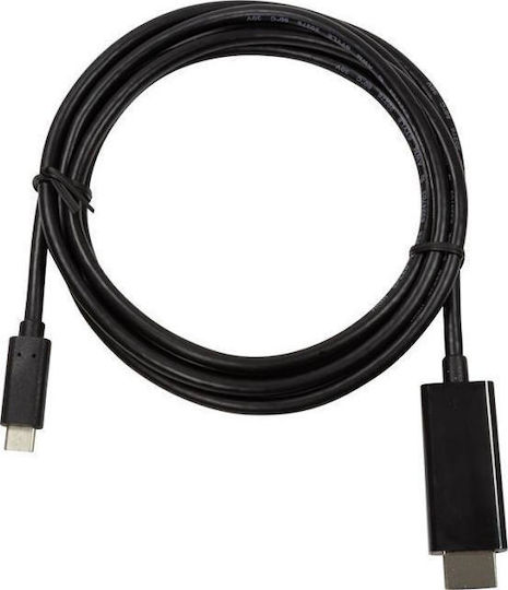 LogiLink HDMI 2.0 Premium High Speed 4K 60Hz HDR Cable HDMI Male - USB-C Male 3m Black