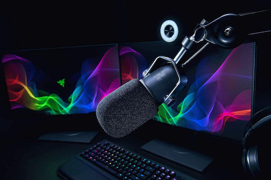 Razer Seiren Elite Δυναμικό Μικρόφωνο USB Επιτραπέζιο για Φωνητικά