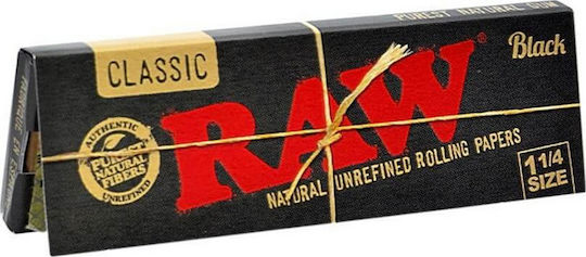 Raw Classic Black Zigarettenpapiere 1+1/4 50 Blätter 24Stück