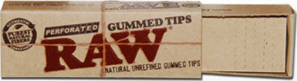 Raw Τζιβάνες Perforated Gum Tips 55mm 1.8cm Καφέ 33τμχ