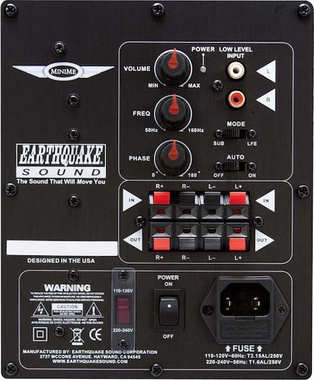 Earthquake MiniMe-FF8-V2 Самоусилващ Субуфер с Говорител 8" 320W Черен