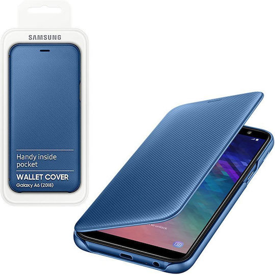 Samsung Book Synthetic Leather Blue (Galaxy A6 2018) WW