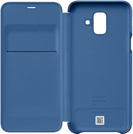 Samsung Book Synthetic Leather Blue (Galaxy A6 2018) WW