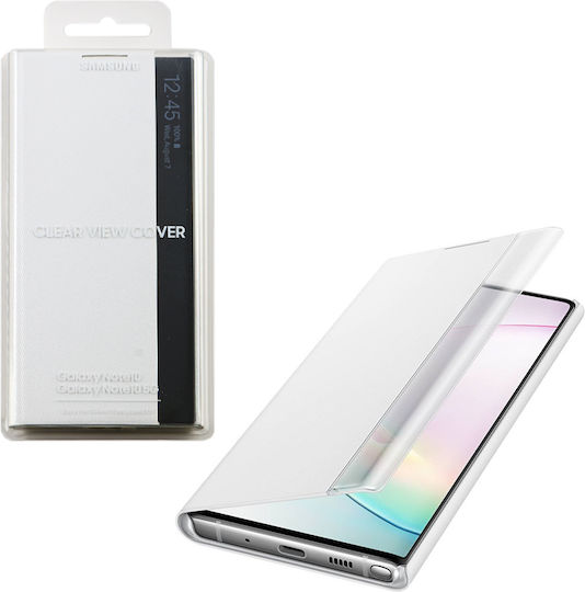Samsung Book Synthetic Leather / Plastic White (Galaxy Note 10)