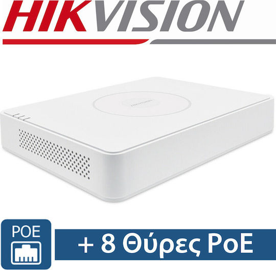 Hikvision DS-7108NI-Q1/8P Записващо устройство NVR 8 Канала с Резолюция Full HD+