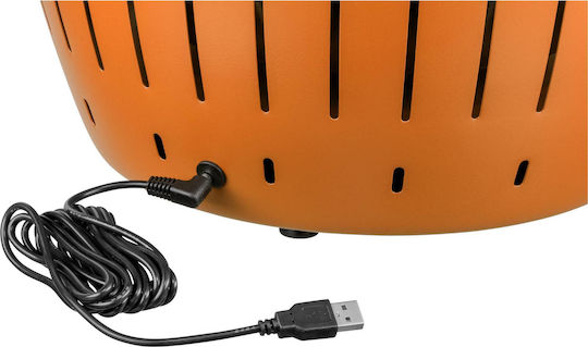 LotusGrill G34 U Ανοξείδωτη Ψησταριά Κάρβουνου Kettle με Καπάκι 32x32εκ. Orange
