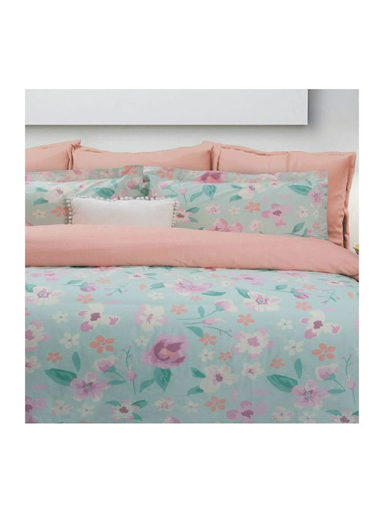 Das Home Happy Line 9293 Σετ Κουβερλί Μονό Πράσινο 160x240cm 2τμχ
