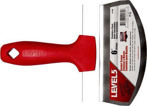 Level 5 Spatel Metallisch 152mm mit Kunststoffgriff 5-210
