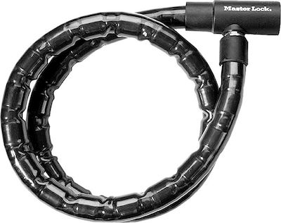 Master Lock 200cm Motorcycle Chain Lock Motorcycle Chain Lock with 22mm Pin in Black 8218DPS