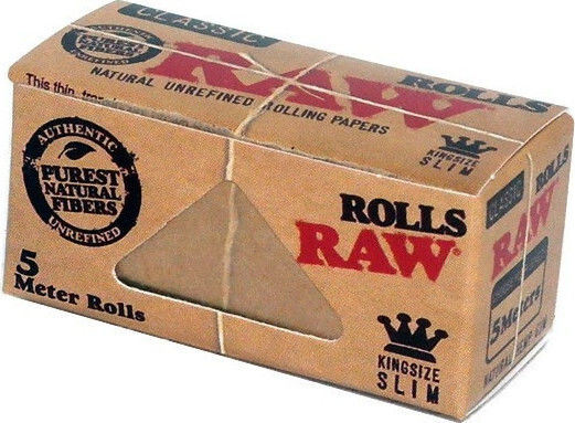 Raw Classic Zigarettenpapierrollen Schlank King Size 5m 24Stück