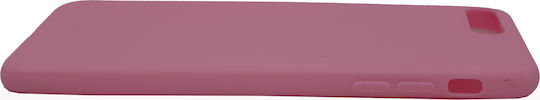 Hurtel Soft Flexible Rubber Silicone Pink Back Cover for iPhone 8/7 Plus