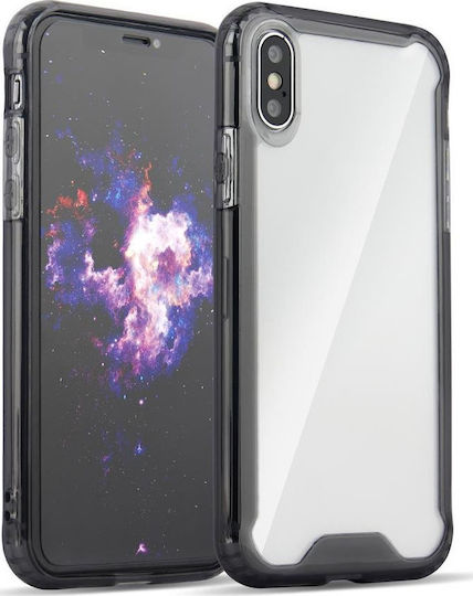 Hurtel Clear Armor Back Cover Σιλικόνης Μαύρο (Huawei P30 Lite)