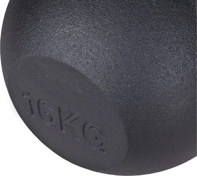 Spokey Scales Kettlebell Gusseisen 16kg Schwarz