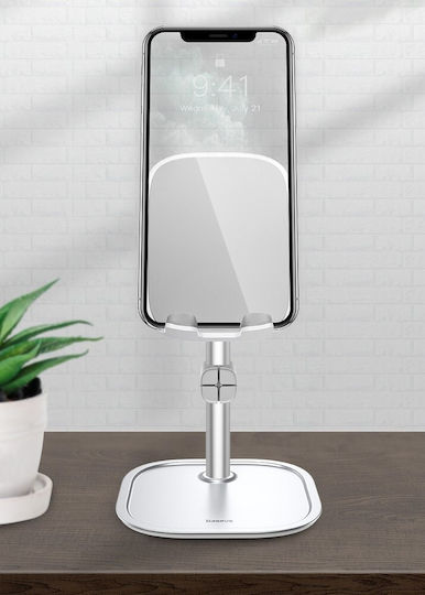 Baseus Literary Youth Aluminum Alloy Desktop Bracket Desk Stand for Mobile Phone in Silver Colour
