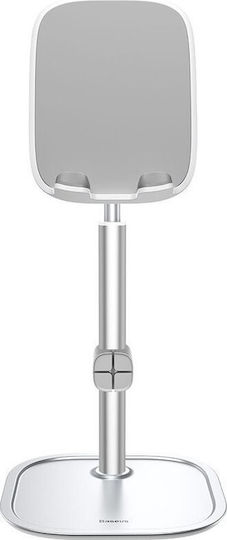Baseus Literary Youth Aluminum Alloy Desktop Bracket Desk Stand for Mobile Phone in Silver Colour