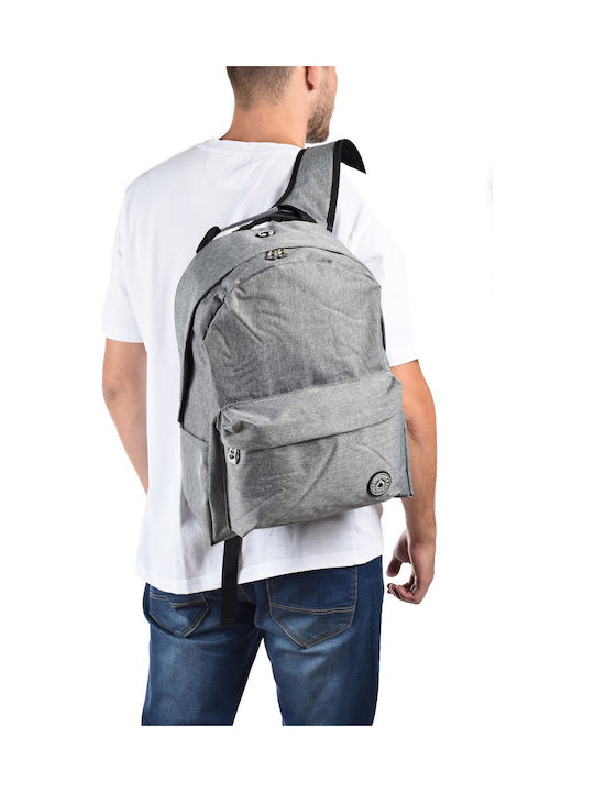 Diplomat Stoff Rucksack mit USB-Anschluss Gray 18.5Es