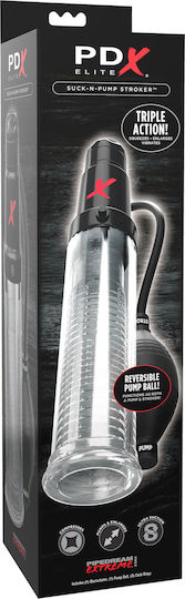 Pipedream PDX Elite Suck-N-Pump Stroker Τρόμπα Πέους Μαύρη