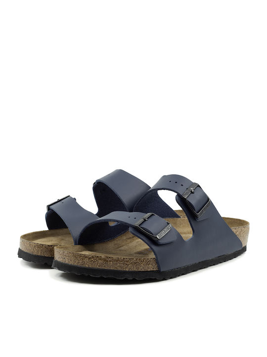 Birkenstock Arizona Soft Footbed Birko-Flor Men's Sandals Blue Regular Fit 0051061