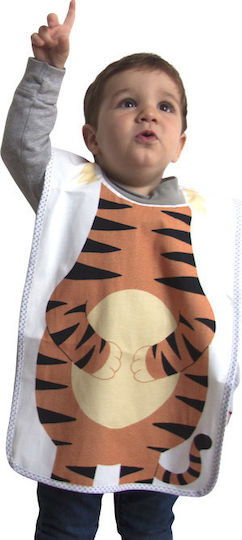 Little Champions Ποδιά Υφασμάτινη με Ενιαίο Λαιμό Bib Big Τίγρη