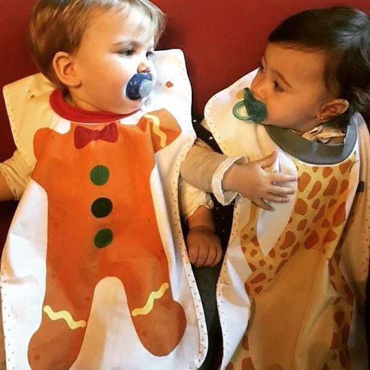 Little Champions Ποδιά Υφασμάτινη με Ενιαίο Λαιμό Bib Big Μπισκοτούλης