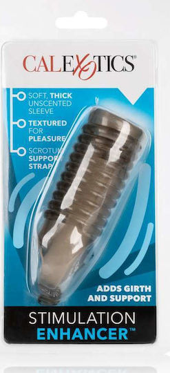 Calexotics Girth Enhancer Soft Textured with Scrotum Support Προέκταση Πέους Γκρι 3cm