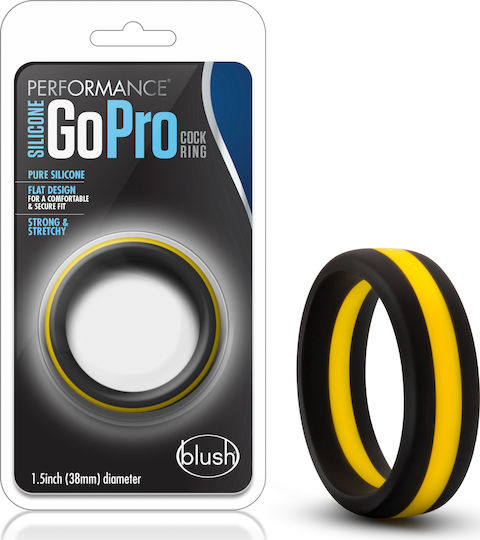 Blush Performance Silicone Go Pro Cock 3.8cm Black/Gold/Black