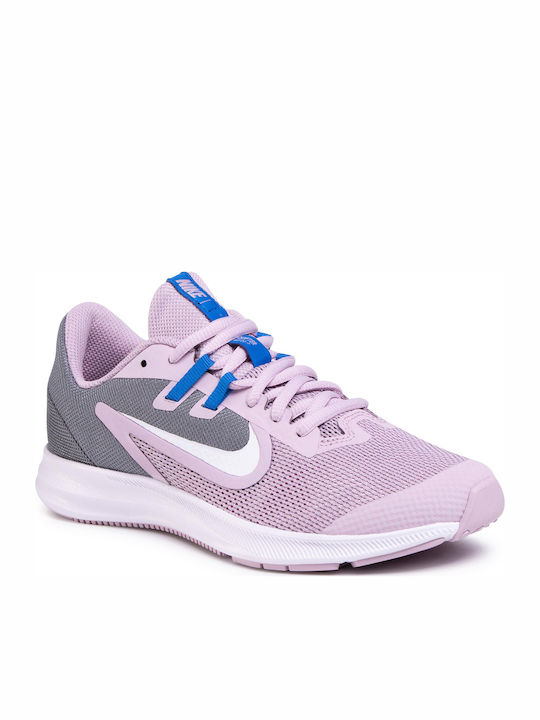 Downshifter 9 Αθλητικά Παιδικά Παπούτσια Running με Κορδόνια Iced Lilac / White / Smoke Grey