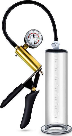 Blush Performance VX6 Vacuum Penis Pump With Brass Pistol & Pressure Gauge Τρόμπα Πέους Διάφανη