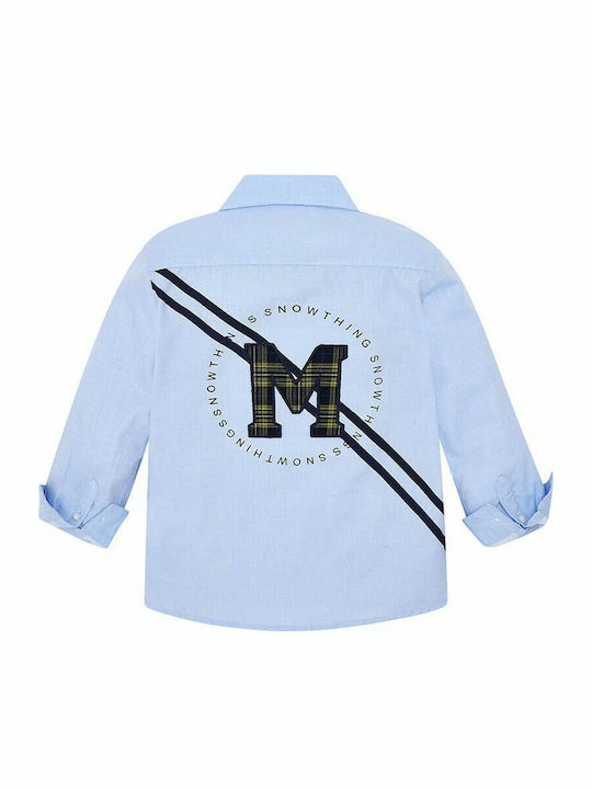 Mayoral Kids One Color Shirt Light Blue