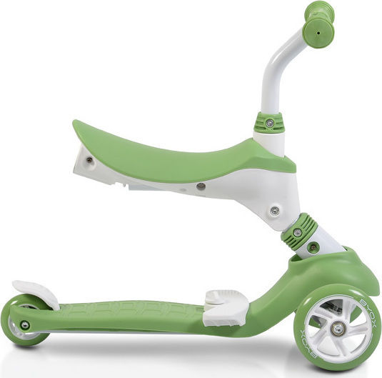 Byox Kids Scooter Tristar 3-Wheel with Seat for 3+ Years Green