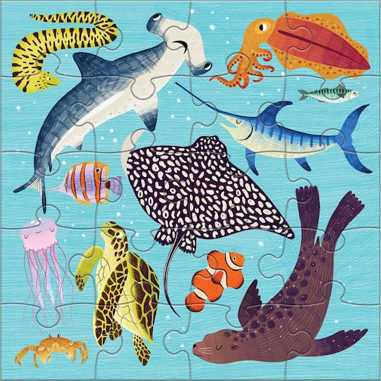 Παιδικό Puzzle Land & Sea Animals για 4+ Ετών 20pcs Mudpuppy