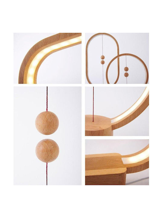 Allocacoc Heng Balance Lamp Ellipse Dekorative Lampe Beige