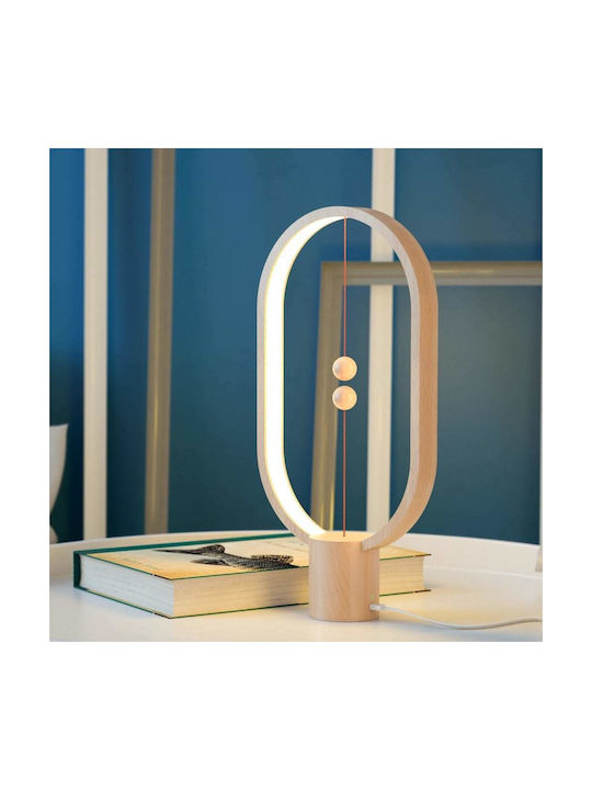 Allocacoc Heng Balance Lamp Ellipse Dekorative Lampe Beige