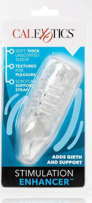 Calexotics Girth Enhancer Soft Textured with Scrotum Support Extensie Penis Transparent 11cm