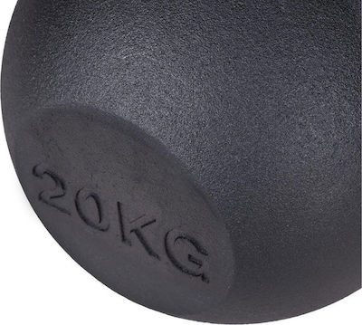 Spokey Scales Kettlebell Gusseisen 20kg Schwarz