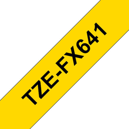 Brother Ταινία Ετικετογράφου 8m x 18mm σε Κίτρινο Χρώμα Συμβατή με Brother TZe/TZ