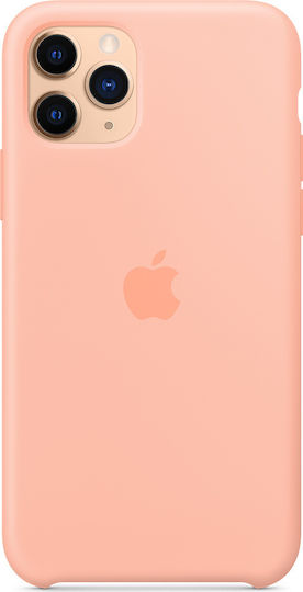 Apple Silicone Case Back Cover Σιλικόνης Ροζ (iPhone 11 Pro)
